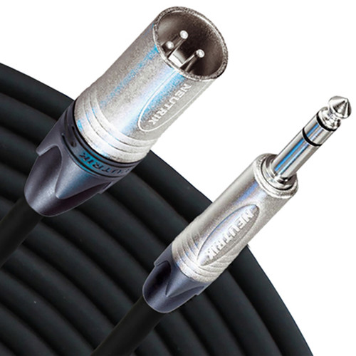 RapcoHorizon Neutrik TRS to XLR Male Balanced Line Cable (10 Foot
