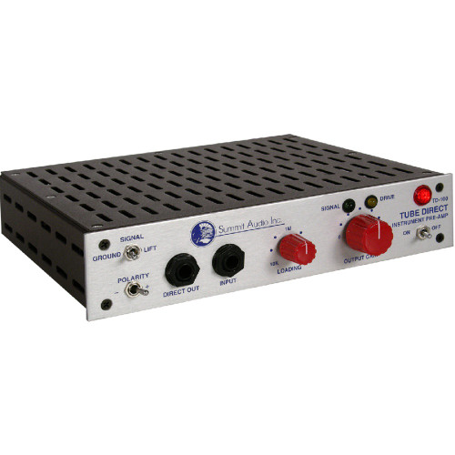 Summit Audio TD-100 インストゥルメントプリアンプとチューブ