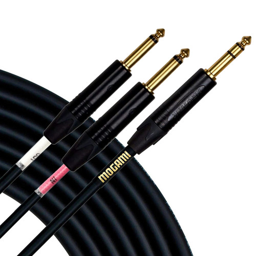 Mogami Gold TRS to TS Insert Cable (2 Foot) | FrontEndAudio.com