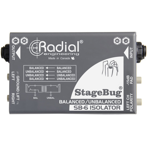 Radial StageBug SB-6 Line Isolator | FrontEndAudio.com