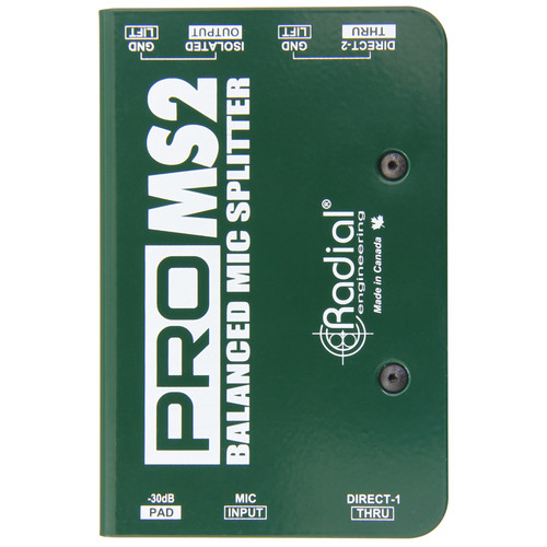 配信機器・PA機器・レコーディング機器 Radial PRO MS2 Amazon.com: Radial Engineering ProMS2 Passive Microphone