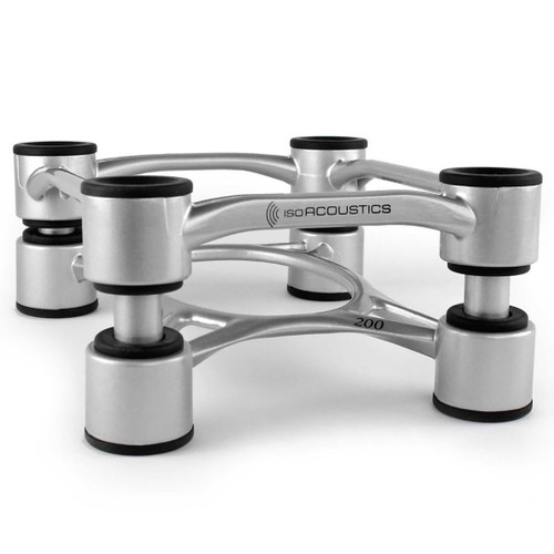 IsoAcoustics Aperta 200 Isolation Speaker Stands (Silver