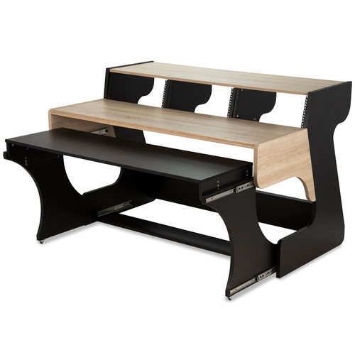 Zaor Miza 88XL Flex Studio Desk (Black Oak) | FrontEndAudio.com