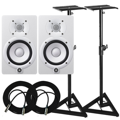 Yamaha HS5 Monitors & Stands Package (White)