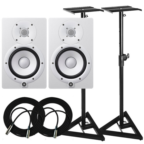 Yamaha HS7 Monitors & Stands Package (White)