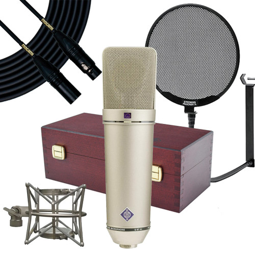 Neumann U 87 Ai Microphone Bundle (Nickel) | FrontEndAudio.com