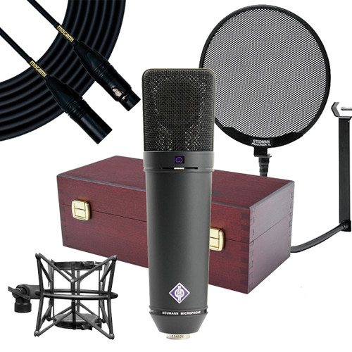 Neumann U 87 Ai Microphone Bundle (Matte Black) | FrontEndAudio.com
