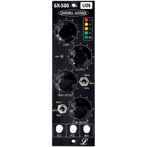 Lindell Audio 6X-500VIN 500-Series Preamp u0026 EQ