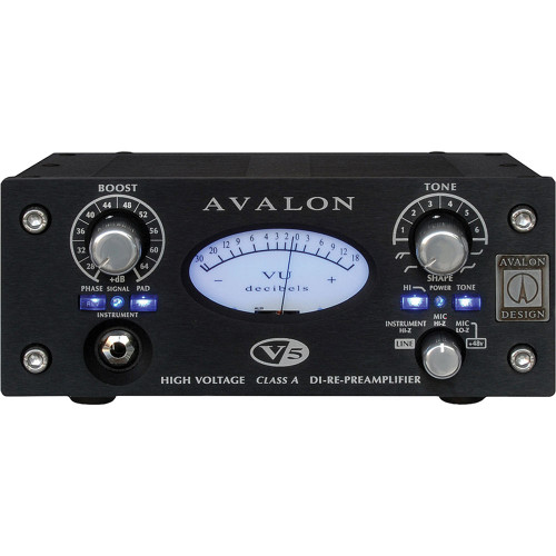 609 AVALON V5 マイクプリアンプ Avalon V5 Microphone Preamp (Black) | FrontEndAudio.com