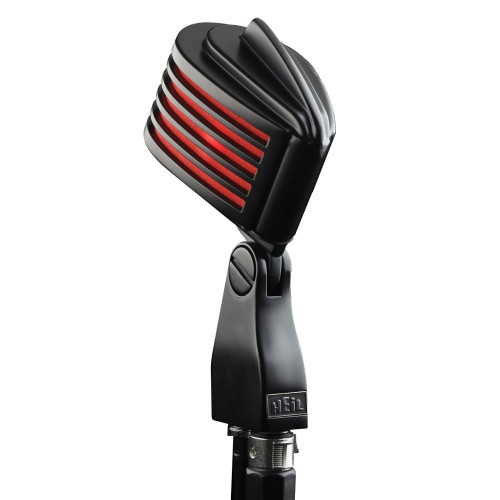 HEIL SOUND「The Fin」 ガイコツマイク Heil The Fin Dynamic Microphone (Black w/ Red LED) | FrontEndAudio.com