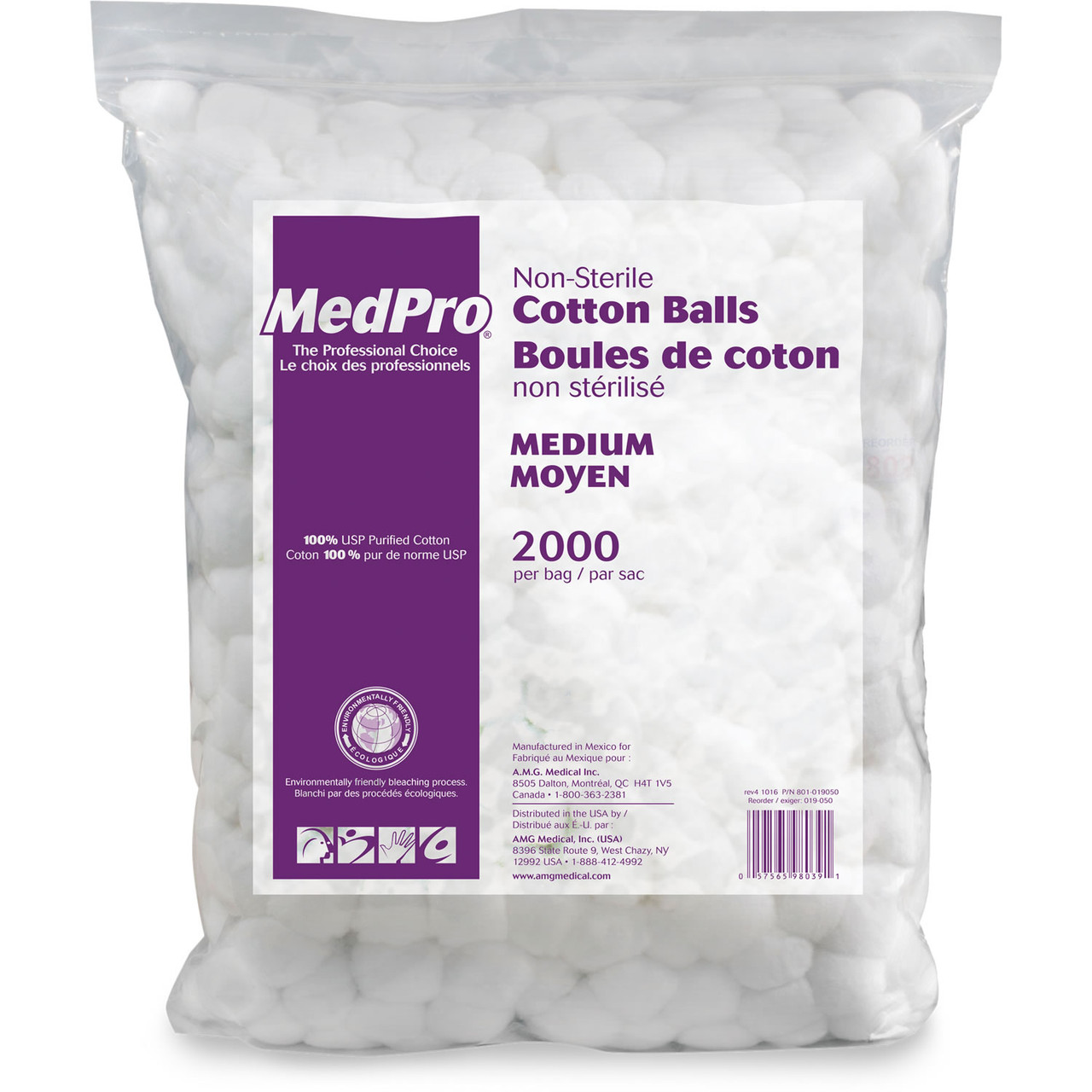 Perfectware Cotton Balls Medium Sized-500ct