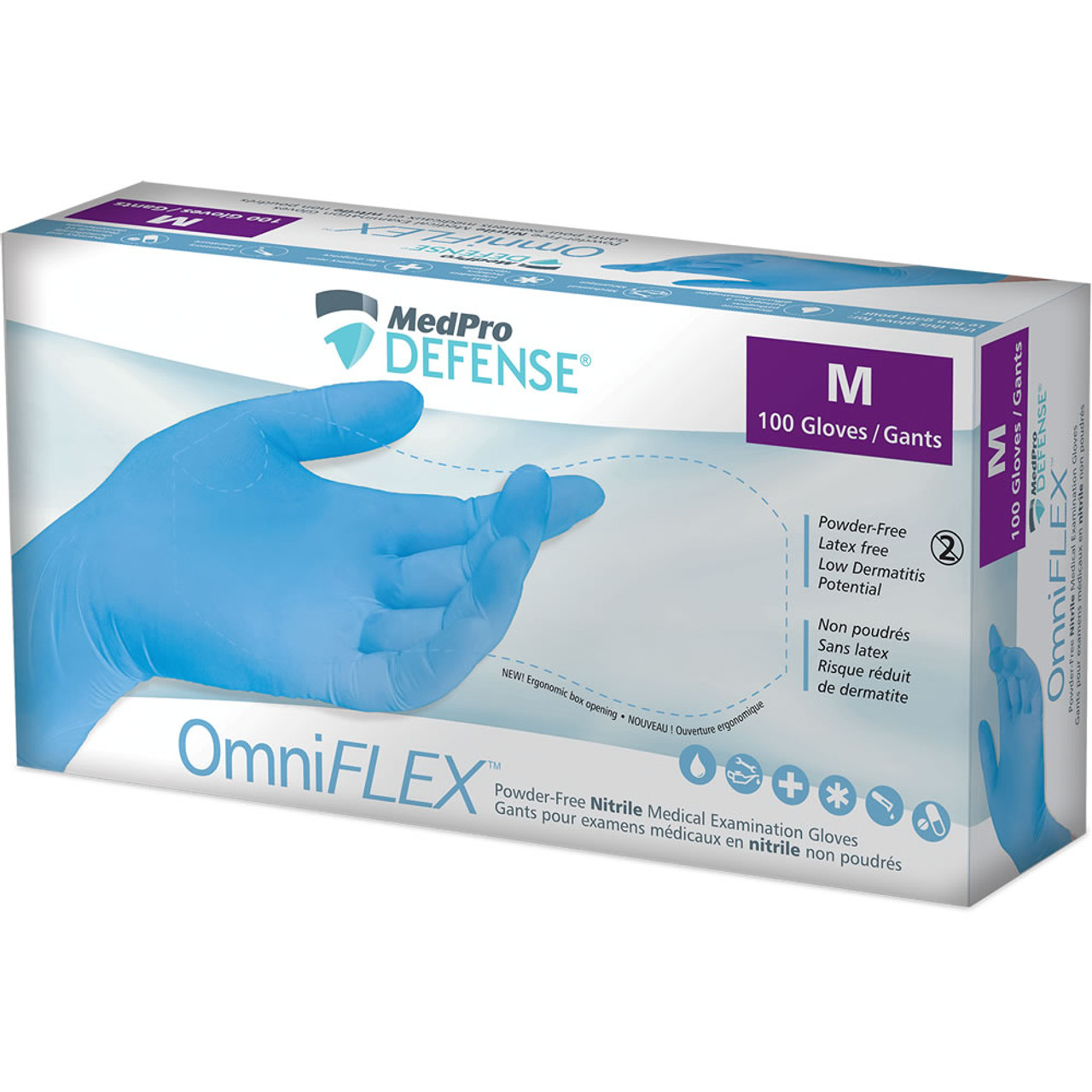 Gants d'examen en nitrile sans poudre MedPro Defense® MedPro Defense  OmniFLEX