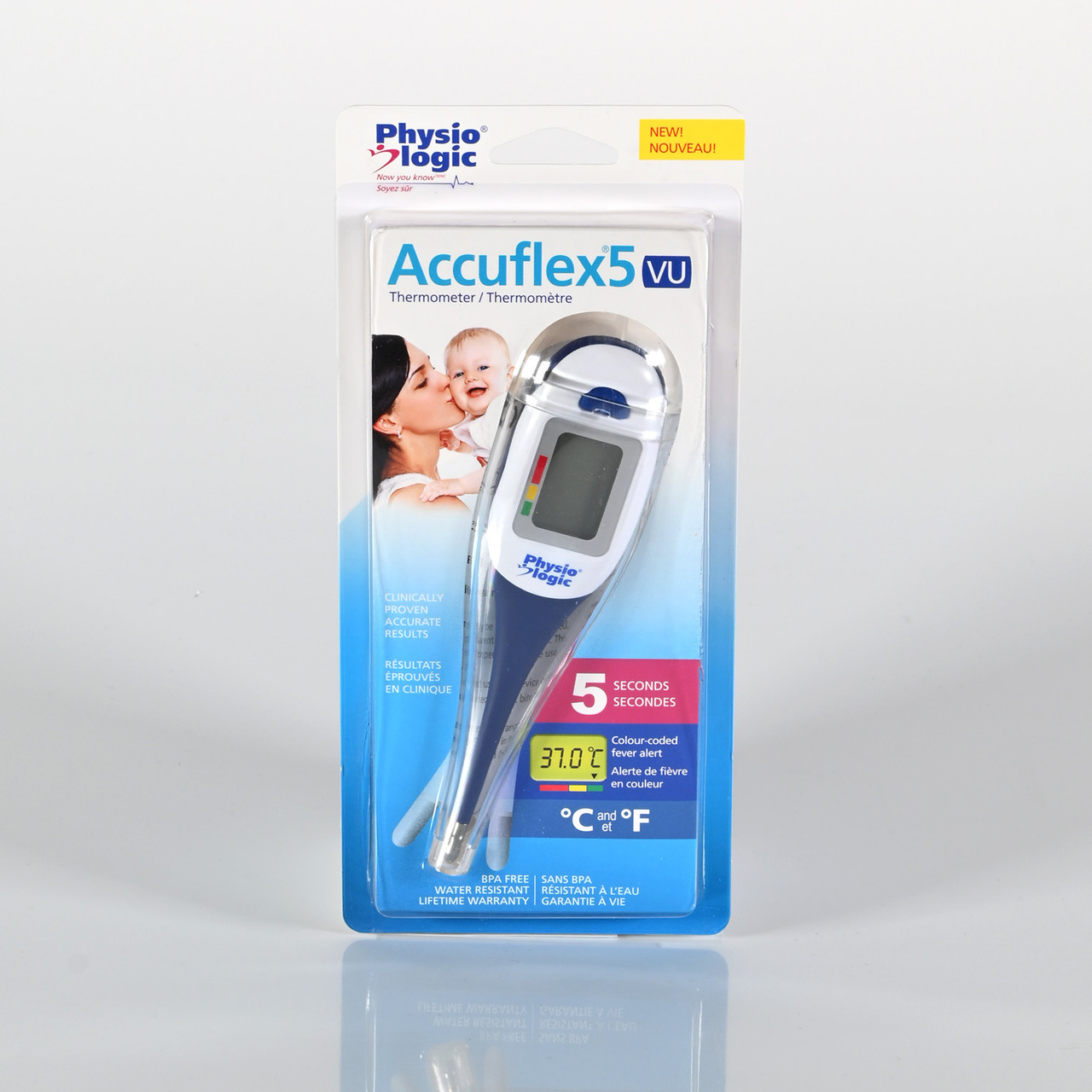 Physio Logic® PhysioLogic Accuflex5Vu 5 sec. Thermomètre numérique