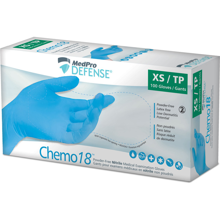 MedPro Defense Chemo18 Nitrile Powder-Free Exam Gloves