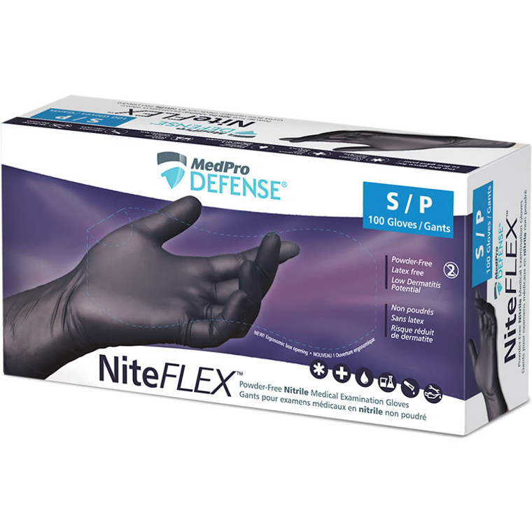 MedPro Defense NiteFLEX Nitrile Powder-Free Exam Gloves |