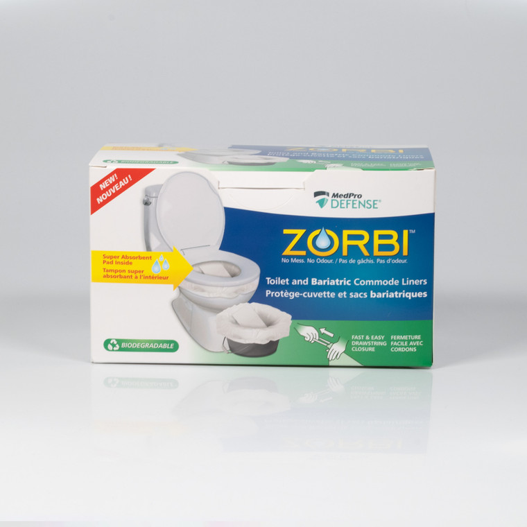 MedPro Defense Zorbi Toilette biodégradable et doublure bariatrique