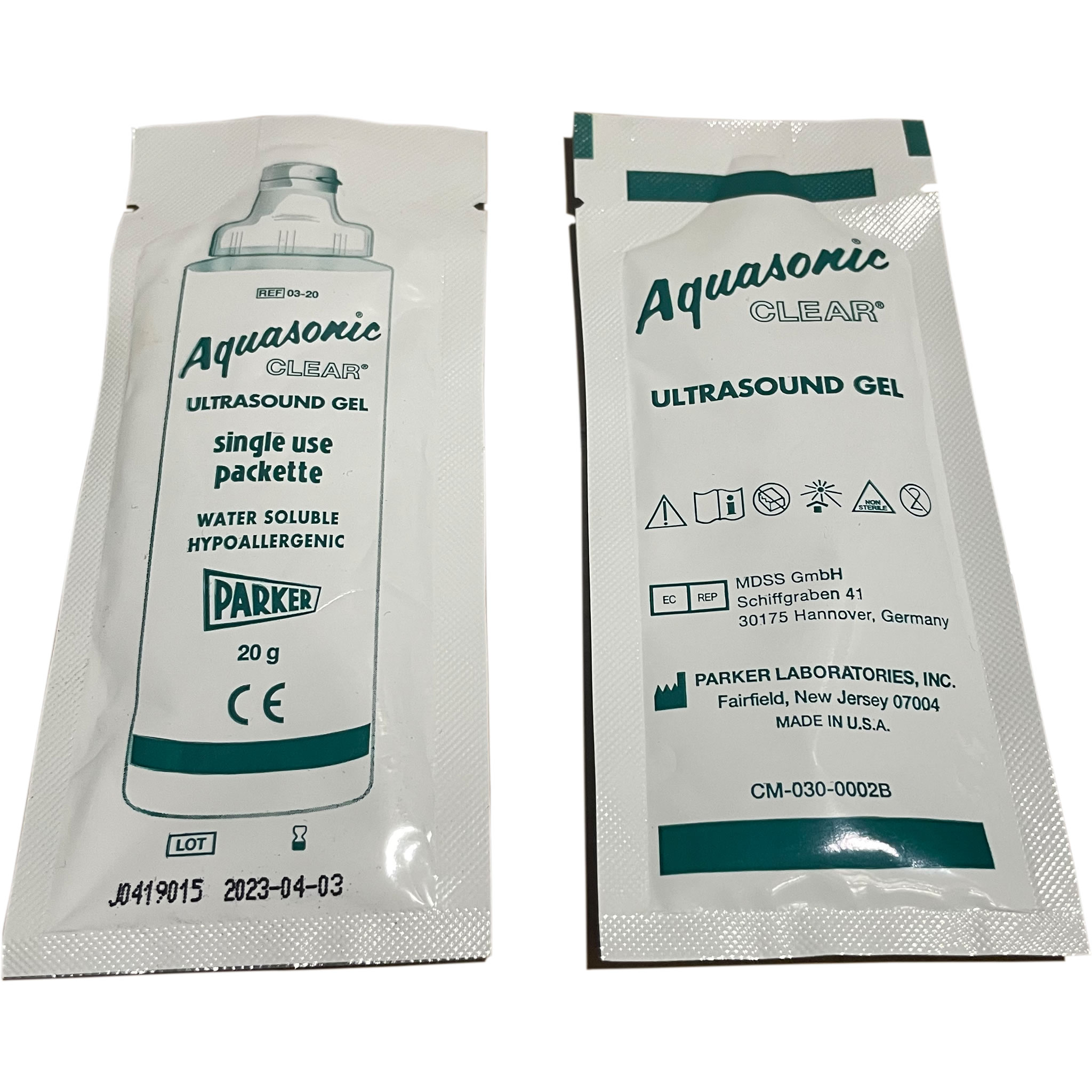 Gel pour échographe Parker, Aquasonic 100 - Cardio Lab