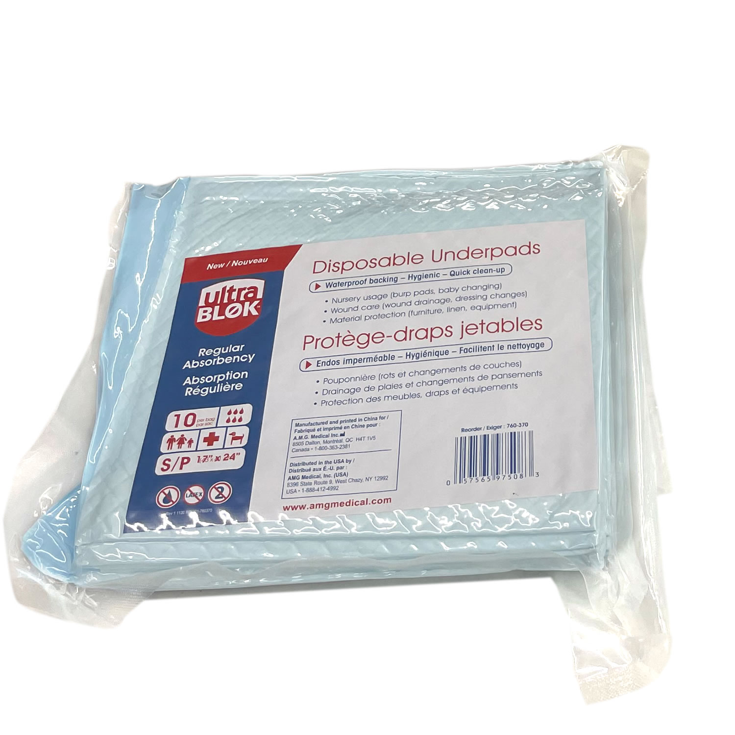 UltraBlok™ UltraBlok™ Disposable Underpads, Regular absorbency