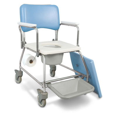 Chaise d'aisance en aluminium avec roues – Tech Mobilité MG