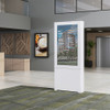 Impact™ Floor Mounted Back-to-Back Kiosk, Portrait 55” White