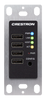 DM NUX USB Extender, USB over Network Wall Plate with Routing, Remote, Black