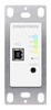 DM NUX USB Extender, USB over Network Wall Plate with Routing, Local, White