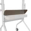 Voyager Manual Height Adjustable AV Cart, White