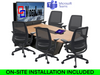 Huddle Room From Scratch COMPLETE SOLUTION for Microsoft Teams, Includes Furniture!