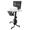 WorkFit-C, Dual Sit-Stand Workstation Office Mobile Desk, =<24"