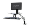 WorkFit-A, Single LD Workstation with Suspended Keyboard Sit-Stand Desk Arm, =<27"