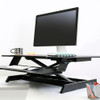 WorkFit® Corner Standing Desk Converter Sit-Stand Desk Workstation, =<30"