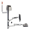 LX Sit-Stand Wall Mount System Keyboard & Monitor Mount with Medium CPU Holder, ≤42"