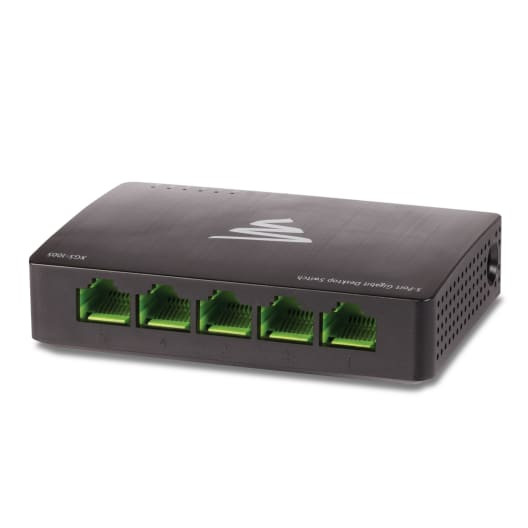 5-Port Gigabit Desktop Switch with US Power Cord - VideoLink®