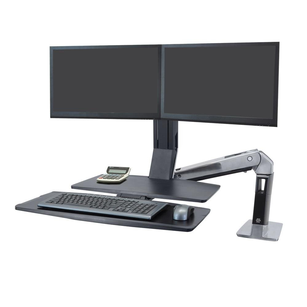 with Worksurface Sit-Stand Desk Arm 