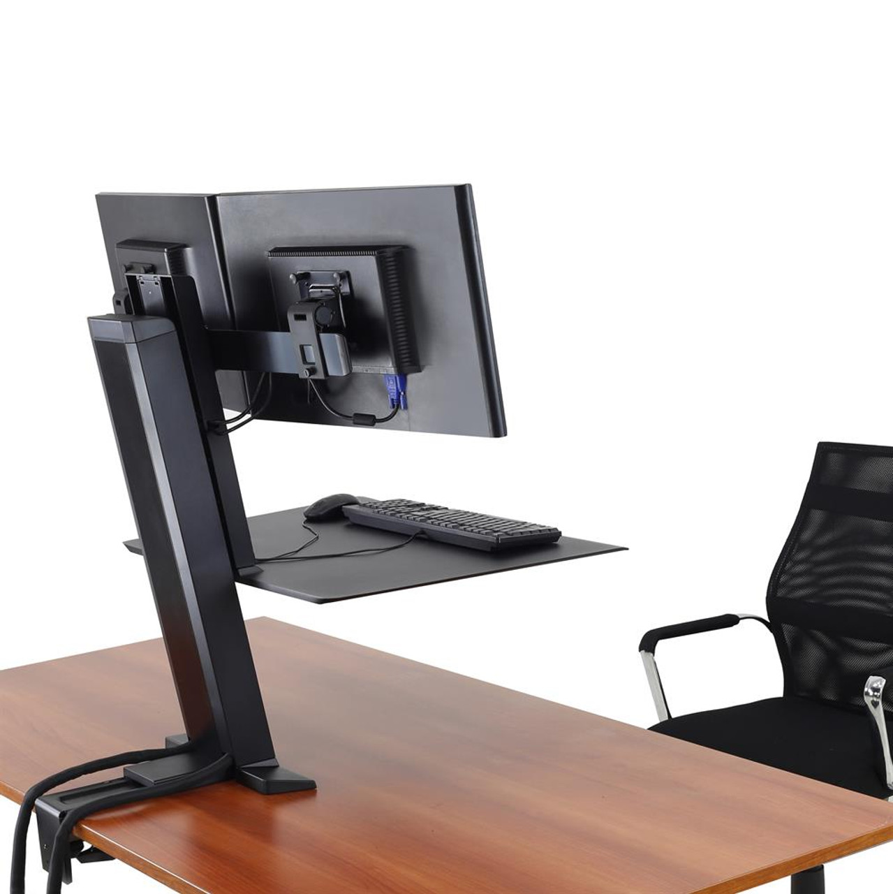 sit stand attachment for desk