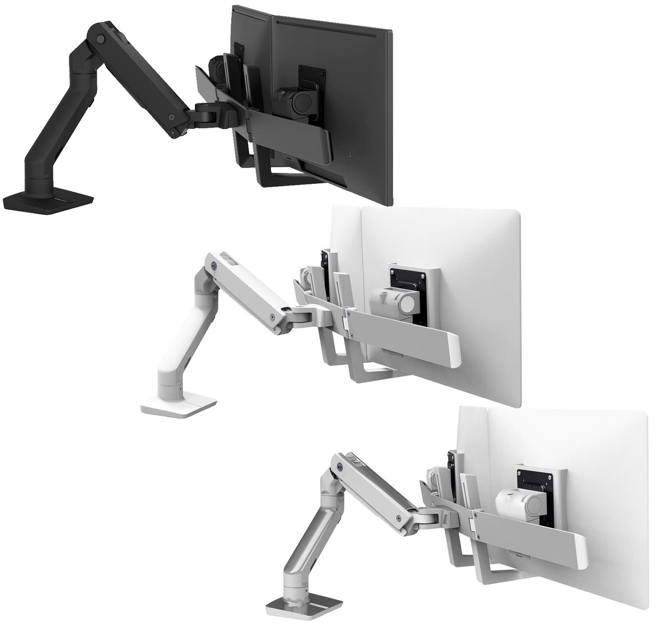 HX Desk Dual Monitor Arm (matte black)