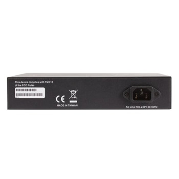 12 Port/ 8 PoE+ Front-Facing Rackmount Switch with US Power Cord