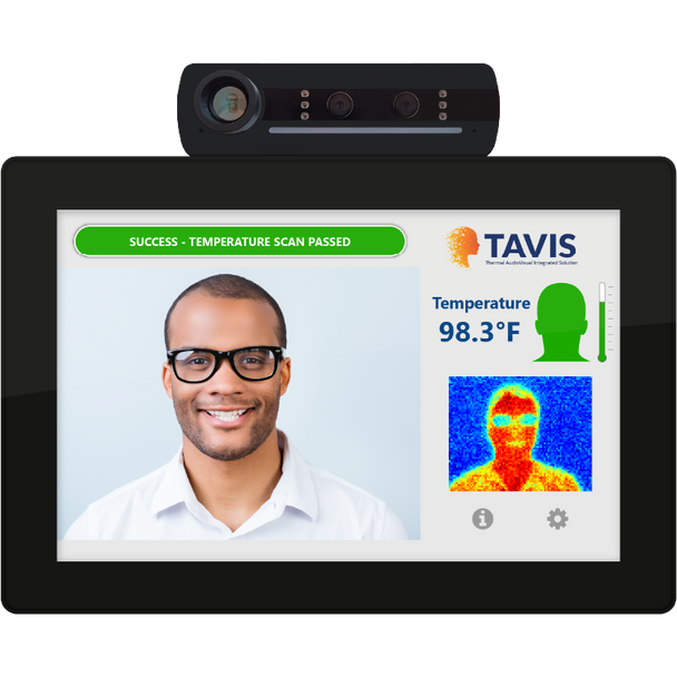 TAVIS (Thermal Audio Visual Integrated Solution) - Next-generation 10" temperature check tablet - COVID-19 Public Thermometer