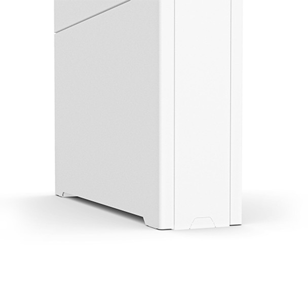 Impact™ Floor Standing Back-to-Back Kiosk – Portrait 42” White