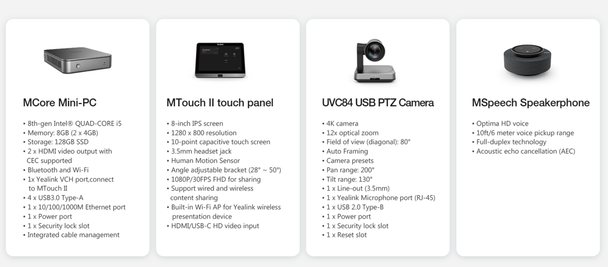 Yealink MVC640-C2-050 Teams Rooms system for Medium-to-large rooms
