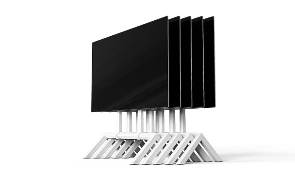 Heckler TV Stand - White