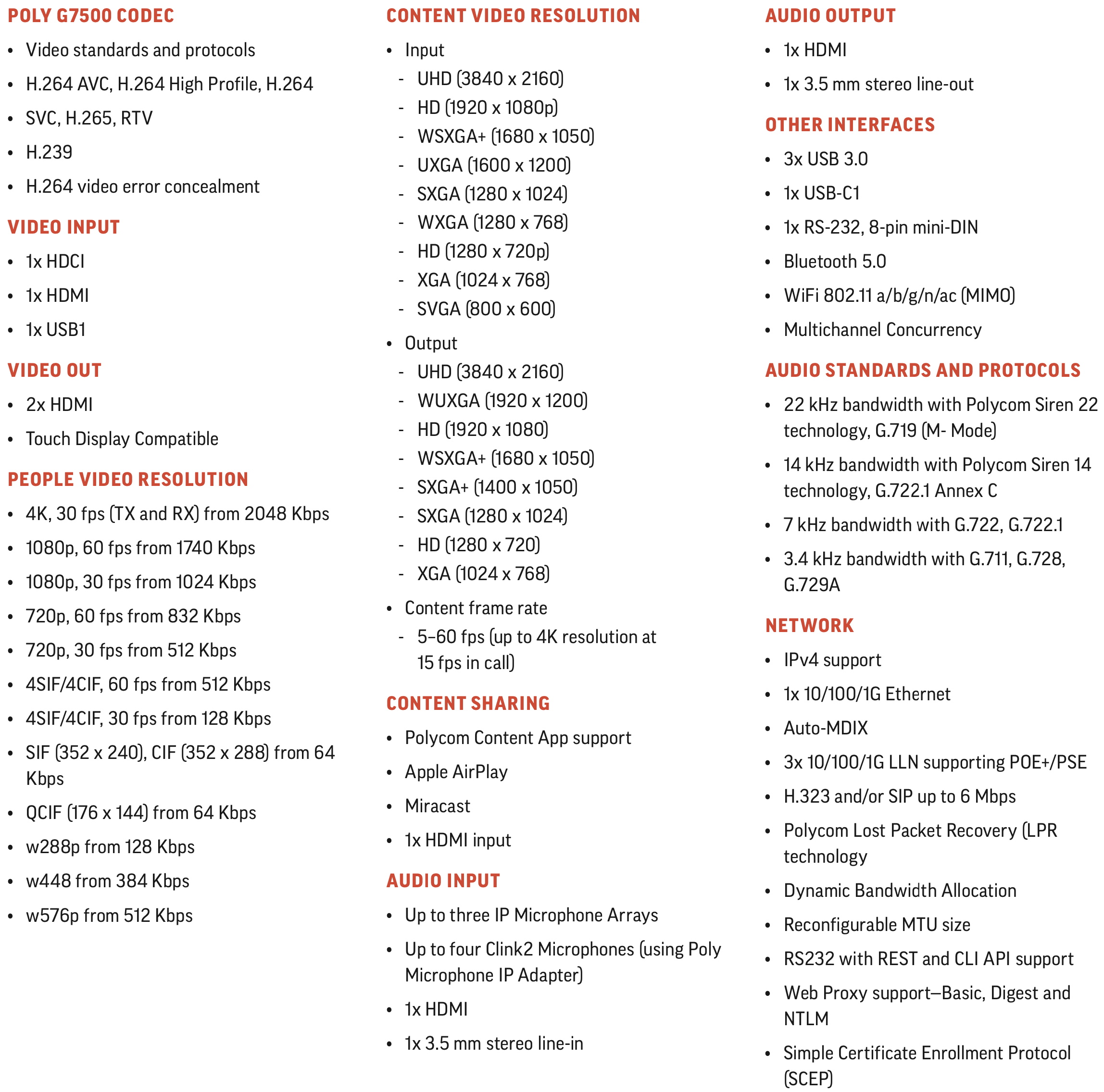 Poly Medialign Specifications