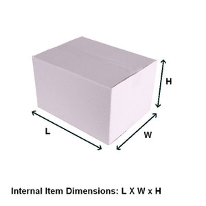 White Shipping Cartons - 305mm x 215mm x 250mm