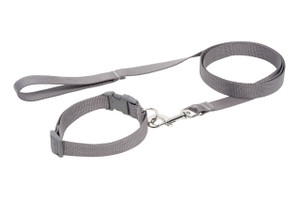 Bakoda Collar & Leash Set - Grey 011