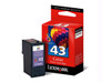 Lexmark #43 Color Inkjet Cartridge For P350