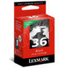 LEXMARK #36A BLACK PRINT CARTRIDGE-18C2150,18C2164