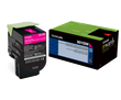 Lexmark 80C1SM0 Magenta 2K Standard Yield Return Program Toner Cartridge