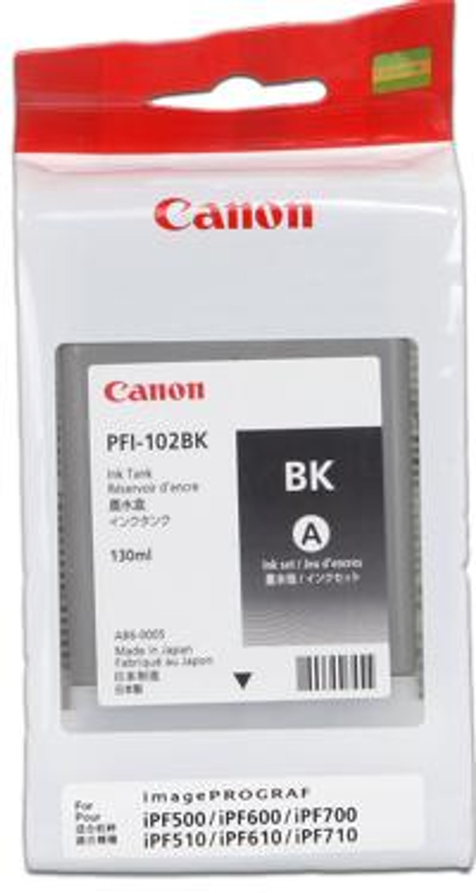 Canon PFI102BK Black Pigment Ink Tank