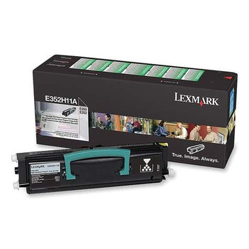 Lexmark Toner Cartridge, Laser, High Yield, Black, (E352H11A)