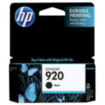 HP #920 BLACK OFFICEJET INK CARTRIDGE